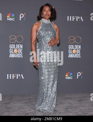 10 gennaio 2023 - Beverly Hills, California - Angela Bassett. Il 80° Golden Globe Award annuale si tiene al Beverly Hilton. Foto Stock