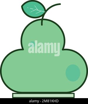 Isolato colorato frutta icona Flat design Vector Illustrazione Vettoriale