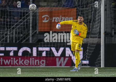 DEN BOSCH, PAESI BASSI - GENNAIO 11: Portiere Geronimo Rulli di Ajax durante la partita olandese Toto KNVB Cup Round 2 tra FC Den Bosch e Ajax allo Stadion de Vliert il 11 Gennaio 2023 a Den Bosch, Paesi Bassi (Foto di Rene Nijhuis/Orange Pictures) Foto Stock