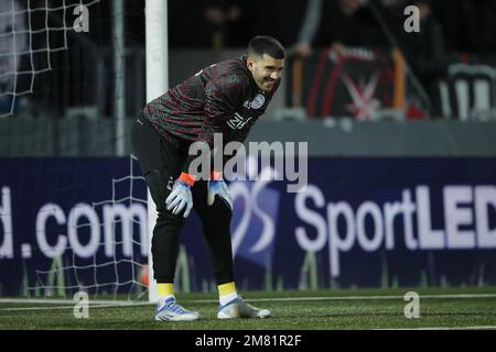 DEN BOSCH - portiere di Ajax Geronimo Rulli durante il 2nd° round della Toto KNVB Cup tra il FC Den Bosch e l'Ajax allo Stadion De Vliert il 11 gennaio 2023 a Den Bosch, Paesi Bassi. ANP BART STOUTJESDYK Foto Stock