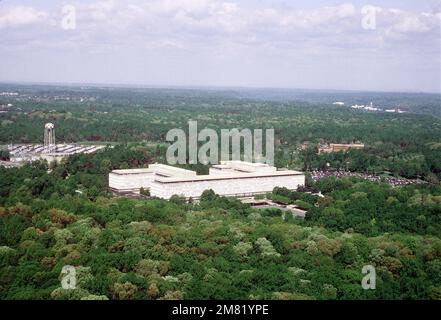 Una vista aerea della sede centrale dell'Agenzia di informazione centrale. Base: Langley Stato: Virginia (VA) Nazione: Stati Uniti d'America (USA) Foto Stock