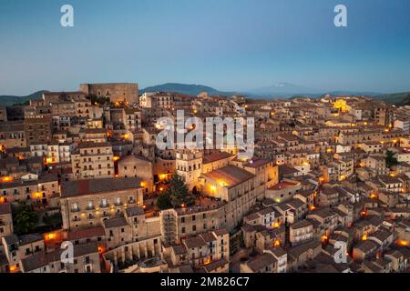 Gangi in Sicilia, Italia scattata nell'estate 2022 Foto Stock