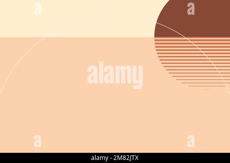 Tramonto sfondo estetico vettore stile grafico svizzero Illustrazione Vettoriale