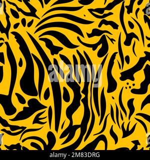 Strisce di tigre senza cuciture. Illustrazione vettoriale Illustrazione Vettoriale