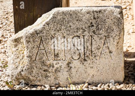 ROVINE DELLA CITTÀ GALLO-ROMANA, ALISE SAINTE REINE, ALESIA, (21) COTE-D'OR, BORGOGNA, FRANCIA Foto Stock