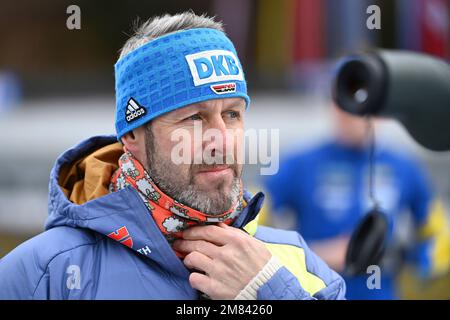 Allenatore federale Mark KIRCHNER (GER), immagine singola, motivo singolo tagliato, ritratto, ritratto, verticale. IBU Biathlon World Cup Men 20km individuale il 11th gennaio 2023 a Ruhpolding, Stagione 2022/23. ? Foto Stock