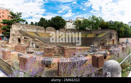 Il Teatro Romano di Trieste. Foto Stock