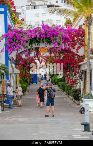 Puerto De Mogan, Gran Canaria, Spagna Foto Stock