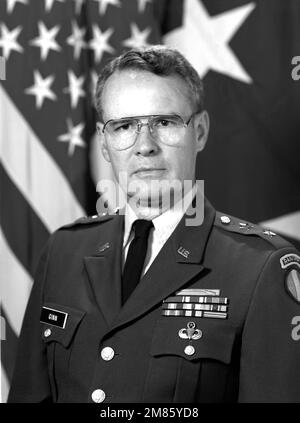 MGEN Louis H. Ginn III, USA (scoperto). Paese: Sconosciuto Foto Stock