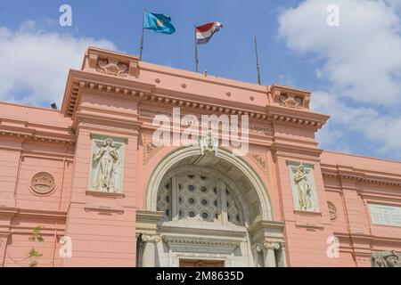 Haupteingang, Museo Ägyptisches, El-Tahrir Platz, Kairo, Ägypten Foto Stock