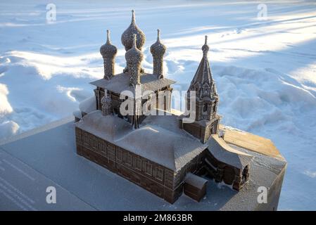 UGLIC, RUSSIA - 07 GENNAIO 2023: Modello della Chiesa di Tsarevich Dimitry on Blood. Uglich Foto Stock