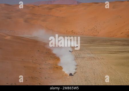 Arabia Saudita - 12 gennaio 2023, durante la fase 11 della Dakar 2023 tra Shaybah e vuota Quarter Marathon, il 12 gennaio 2023 in vuota Quarter Marathon, Arabia Saudita - Foto Eric Vargiolu / DPPI Foto Stock