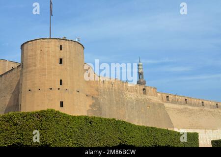 La Cittadella del Cairo o Cittadella di Saladin, una fortificazione medievale di epoca islamica al Cairo, Egitto, costruita da Salah ad-DIN (Saladin) e ulteriormente sviluppato Foto Stock