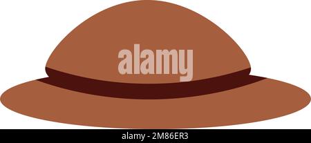 Isettore isolato cappello icona Flat design Vector Illustrazione Vettoriale