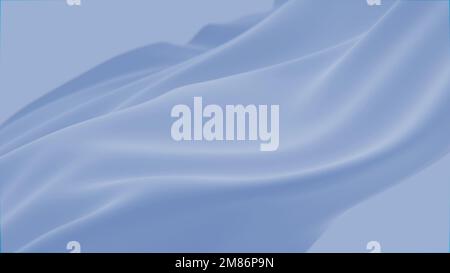 Astratto tenerezza blu seta sfondo di lusso onda panno satinato colore pastello tessuto. Trattamento di lusso spruzzi d'onda liquida, texture fluida ondulata Foto Stock
