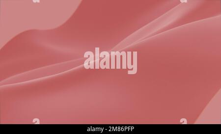 Astratto tenerezza sfondo rosso seta di lusso onda panno satinato colore pastello tessuto. Acqua setosa spruzzi d'onda liquida, struttura fluida ondulata. Svolazzante Foto Stock