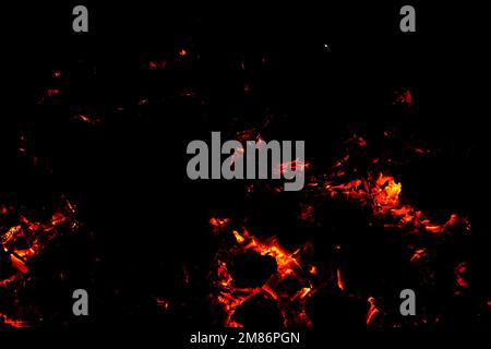 Fuoco fiamma texture. Sfondo di materiale in fiamme. Pattern di effetto Burn. Carta da parati Blaze e torcia. Scalda e torbidità sullo sfondo. Esplosione e sfondo caldo. Foto Stock