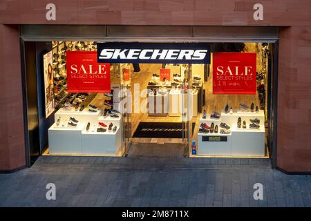 Negozio di scarpe Skechers a Liverpool ONE Foto Stock