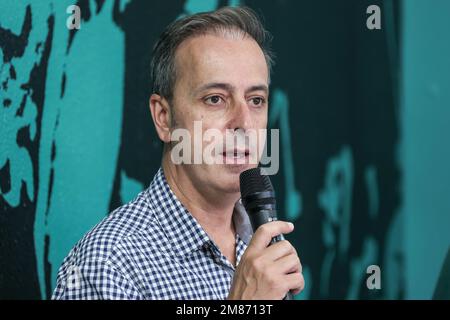 Curitiba, Brasile. 12th Jan, 2023. PR - Curitiba - 01/12/2023 - CORITIBA, MEDIA DAY - Rodrigo Pignataro, allenatore e responsabile sviluppo del Coritiba Foot Ball Club, è presente al CT di Graciosa. Foto: Robson Mafra/AGIF/Sipa USA Credit: Sipa USA/Alamy Live News Foto Stock