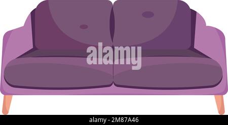 Immagine isolata colorata del mobile del lettino Vector Illustrazione Vettoriale