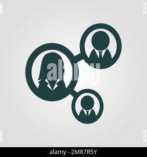 Speaking People icona Design icona vettoriale Illustrazione Vettoriale