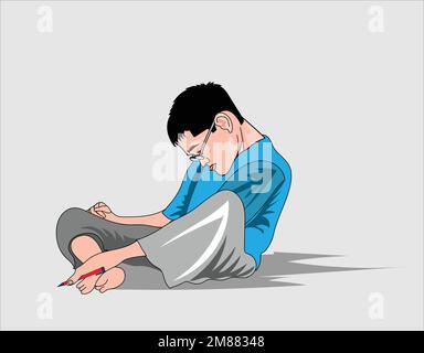 Carino cartone animato Porcupine vettore illustrazione Illustrazione Vettoriale