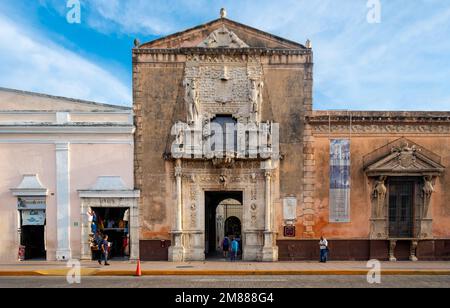 Casa Montejo, la casa del fondatore della città di Merida in Messico Foto Stock
