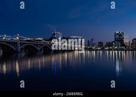 Tempe di notte Foto Stock