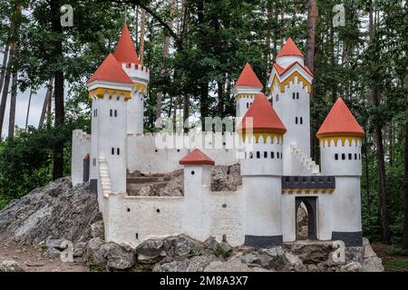 Miniatura del castello sulla roccia, repubblica Ceca Foto Stock