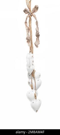 Placca in tessuto, legno, acciaio da appendere con dedizione. Idea regalo, Natale, Pasqua e San Valentino Foto Stock