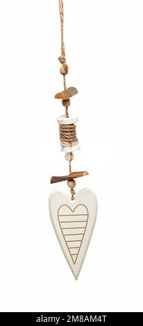 Placca in tessuto, legno, acciaio da appendere con dedizione. Idea regalo, Natale, Pasqua e San Valentino Foto Stock