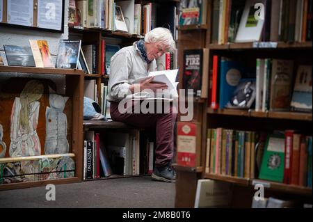 Libreria Borders, ad Alnwick, Northumberland occupa il sito di una stazione precedente Foto Stock