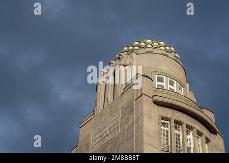 Palazzo Koruna (Palac Koruna) edificio in Piazza Venceslao - Praga, Repubblica Ceca Foto Stock