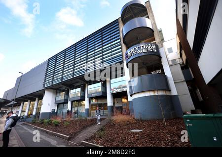 Centro commerciale Five Valleys (in cui si trovava Merrywalks), Stroud, Gloucestershire, Inghilterra. - 13 Gennaio 2023 immagine di Thousand Word Media/Andrew Higgins Foto Stock