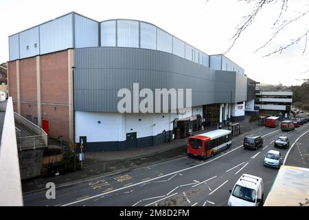 Centro commerciale Five Valleys (in cui si trovava Merrywalks), Stroud, Gloucestershire, Inghilterra. - 13 Gennaio 2023 immagine di Thousand Word Media/Andrew Higgins Foto Stock