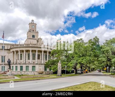 Miracle Mile Historic Town Hall Downtown Coral Gables Florida Costruito nel 1928 nel Registro Nazionale degli Stati Uniti luoghi storici Miracle Mile famoso design strada Foto Stock