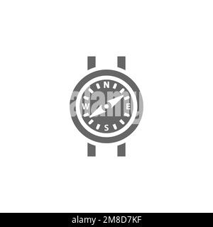 Icone bussola, risorse grafiche comuni, illustrazioni vettoriali. Illustrazione Vettoriale