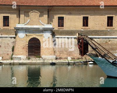 Mole Vanvitelliana, porto di Ancona, Italia Foto Stock