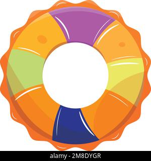 Icona di schizzo salvavita colorata isolata vettore Illustrazione Vettoriale