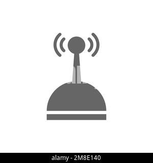 Icona del trasmettitore di segnale, risorse grafiche comuni, illustrazione vettoriale. Illustrazione Vettoriale