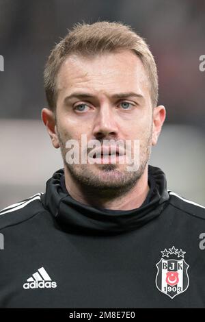 ISTANBUL - il portiere di Besiktas JK Mert Gunok durante la partita di Super Lig Turca tra Besiktas e Kasimpasa AS al Parco Vodafone il 7 gennaio 2023 a Istanbul, Turchia. AP | altezza olandese | GERRIT DI COLONIA Foto Stock