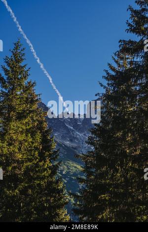 Montagne famose negli alti Tatra in Polonia Foto Stock