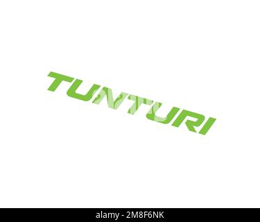 Tunturi, logo ruotato, sfondo bianco B Foto Stock