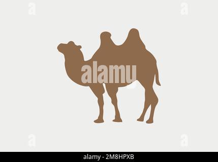 vettore icona cammello. cartello cammello su sfondo bianco. icona a cammello per il web e l'app Illustrazione Vettoriale