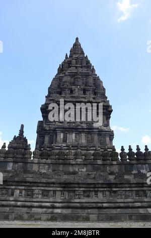 Tempio Prambanan in Yogyakarta indonesia. Patrimonio mondiale dell'UNESCO in Indonesia. il più grande tempio indù Foto Stock