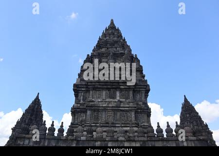 Tempio Prambanan in Yogyakarta indonesia. Patrimonio mondiale dell'UNESCO in Indonesia. il più grande tempio indù Foto Stock