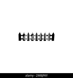 Icona fence. Semplice stile recinzione azienda grande vendita poster simbolo di sfondo. Elemento di design del logo del marchio Fence. Stampa di magliette da recinzione. vettore per adesivo. Illustrazione Vettoriale