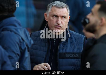 Sunderland, Regno Unito. 14th Jan, 2023. Tony Mowbray manager di Sunderland durante la partita del Campionato Sky Bet Sunderland vs Swansea City allo Stadio di Light, Sunderland, Regno Unito, 14th Gennaio 2023 (Foto di Dan Cooke/News Images) a Sunderland, Regno Unito il 1/14/2023. (Foto di Dan Cooke/News Images/Sipa USA) Credit: Sipa USA/Alamy Live News Foto Stock