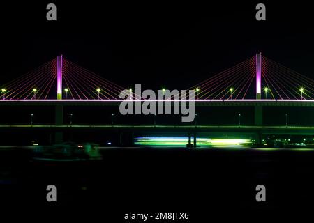 Ponte Atal Setu - Panjim, Goa India. Foto Stock