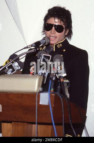 Michael Jackson Settembre 1984 Credit: Ralph Dominguez/MediaPunch Foto Stock